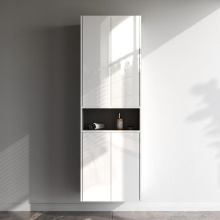 M8FOH0601WG Func, Ниша для хранения 25 см, 60 см, цвет белый глянец