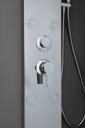 Душевая панель Galaxy Shine с гидромассажем и изливом, артикул AP40-01