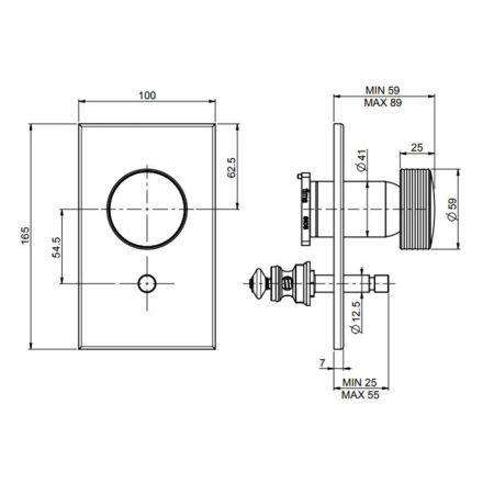 Fima Carlo Frattini Texture Collection Смеситель для душа, встраиваемый, с переключателем на 2 выхода, цвет: хром, артикул F5609E2HCR