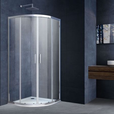 Душевой уголок Alpha VSQ-3AL900CL, 900*900, хром, стекло прозрачное, артикул VSQ-3AL900CL