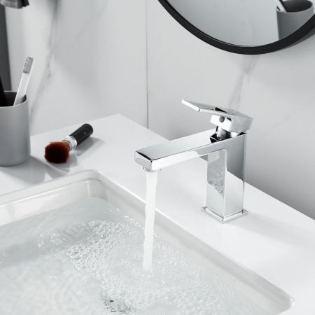 Смеситель для раковины Raffine F0196, хром