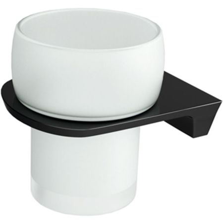 Стакан для зубных щеток WasserKRAFT Glan K-5128 Черный глянцевый, артикул K-5128