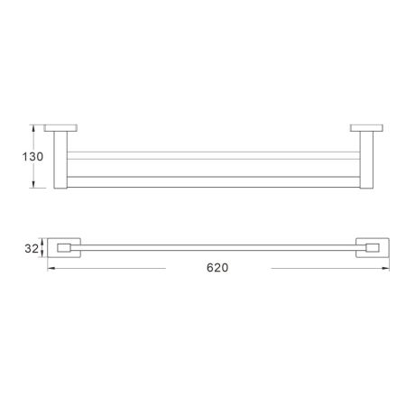 Полотенцедержатель Shevanik SG5627C, белый, артикул SG5627C