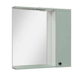 Зеркальный шкаф Runo правый мята Римини 75 (00-00001279)