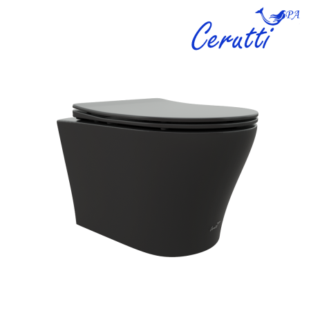Унитаз ADIGE Aria MB подвесной, матовый черный Cerutti SPA CT9246 Унитаз ADIGE Aria MB подвесной, матовый черный Cerutti SPA CT9246