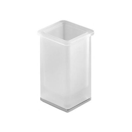 Colombo Lulu Стакан настольный, цвет: хром/матовое стекло, артикул B6241.CR-VAN