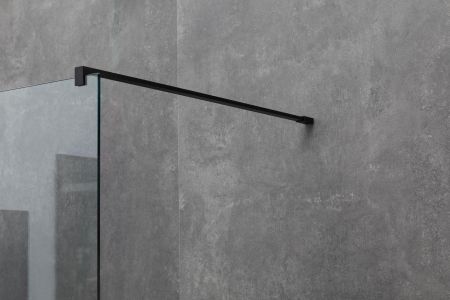 Душевая перегородка Allen Brau Infinity 1 80 3.21003.BBA черный браш, артикул 3.21003.BBA