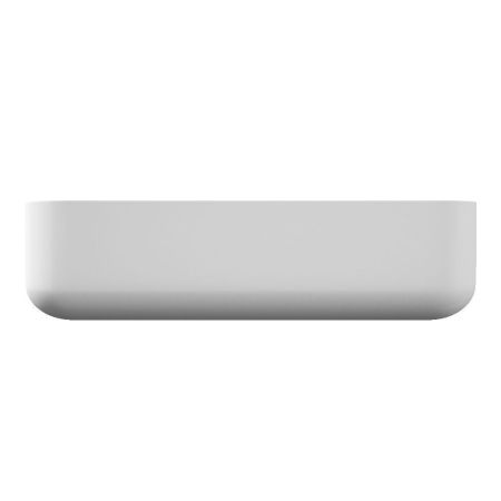 Раковина накладная Vind белая прямоугольная с полочкой под смеситель 500*400*135 (без ДК), артикул OWLB191036