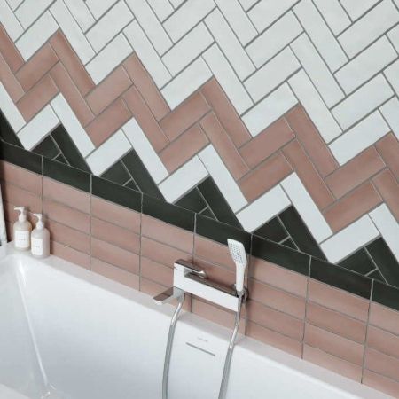 Смеситель для ванны EXCELLENT Pride AREX.4005WH (хром/белый), артикул AREX.4005WH