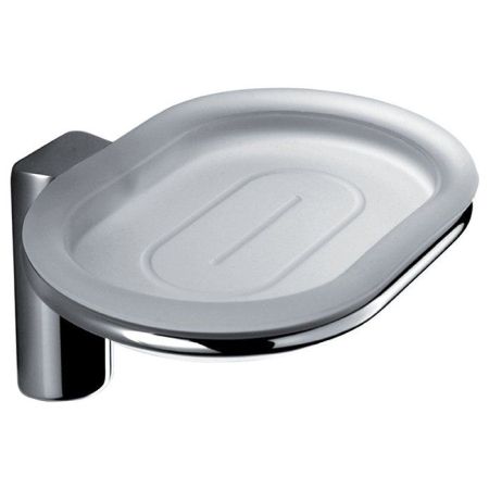 Colombo Luna Мыльница подвесная, цвет: хром/матовое стекло, артикул B0101.CR-VAN