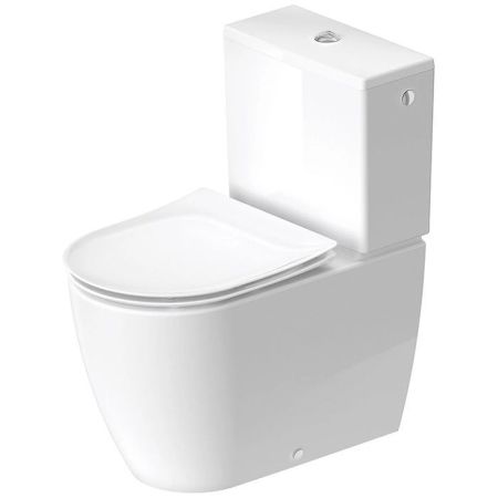Duravit Soleil by Starck Унитаз моноблок  370х660мм, безободковый, слив универсальный,  Weiß Hochglanz, HyG, цвет белый, артикул 2011090000