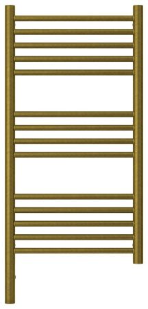Полотенцесушитель электрический "БОГЕМА 3.0" прямая 800х400 / МЭМ левый (Состаренная бронза)
