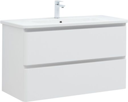 Тумба под раковину Aquanet Эмбер 105 белый матовый, артикул 00330469