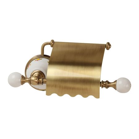 PROVANCE Бумагодержатель закрытый (с крышкой), керамика с декором/бронза, артикул 17618