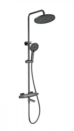 Душевая система с термостатом WONZON & WOGHAND NEO, Темный графит (WW-B3035-A2-BGG), артикул WW-B3035-A2-BGG
