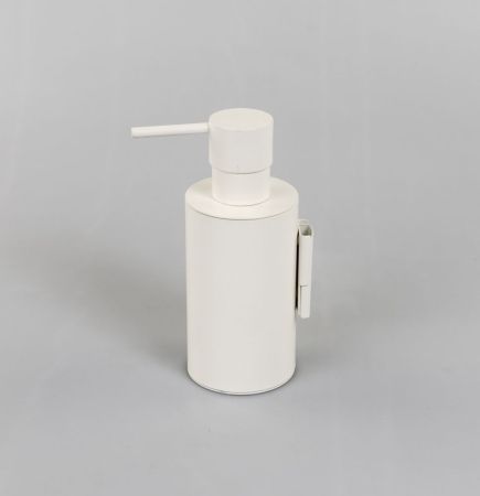 Stil Haus Hashi, настенный металлический дозатор, цвет белый матовый, цвет помпы хром, артикул HS30M(24)