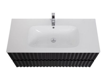 ELEGANT База под раковину подвесная с двумя выкатными ящиками, с LED подсветкой ручек. Чёрный матовый, 970x469x550 AM-ELEGANT-1000-2C-SO-NM-LED, артикул AM-ELEGANT-1000-2C-SO-NM-LED