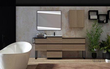 Мебель для ванной CEZARES QUBO, артикул 40383