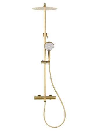 Душевая система WONZON & WOGHAND STICK, Брашированное золото (WW-88739017-BG), артикул WW-88739017-BG