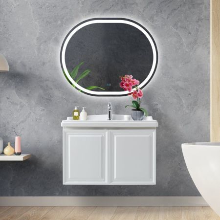 Зеркало GIUBILEO CEZARES со встроенной подсветкой, сенсорным выключателем и подогревом, артикул CZR-SPC-GIUBILEO-1000-800-TCH-WARM