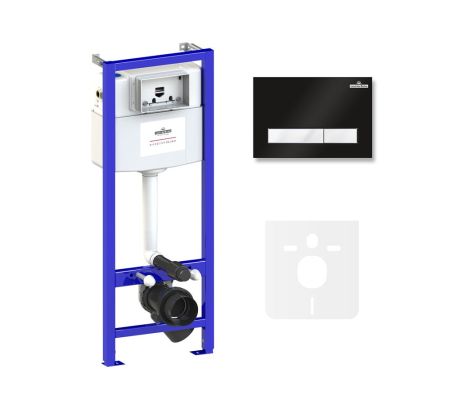 Комплект 4 в 1 инсталляции для подвесного унитаза Lavinia Boho Relfix 77010016, артикул 77010016