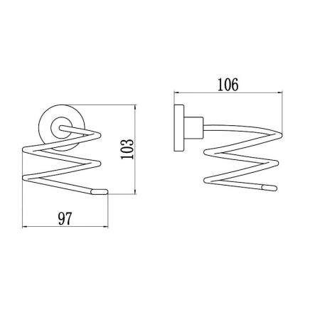 Держатель для фена Savol S-005656Q, графит, артикул S-005656Q