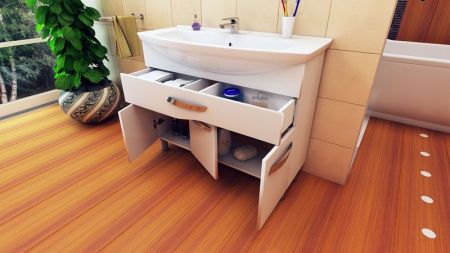 Тумба под раковину Vigo Martina 105 Белая, артикул Martina-1-1050(Элеганс)