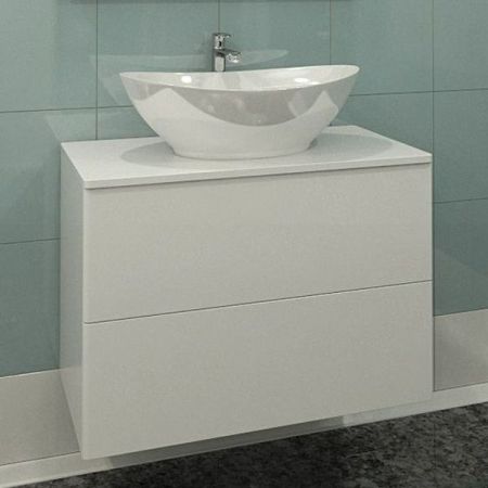Тумба с раковиной Orange Otto 75 Ot-75TuMDF+G56 Белая, артикул Ot-75TuMDF+G56