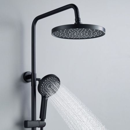 Душевая система Shevanik S4336H, черный