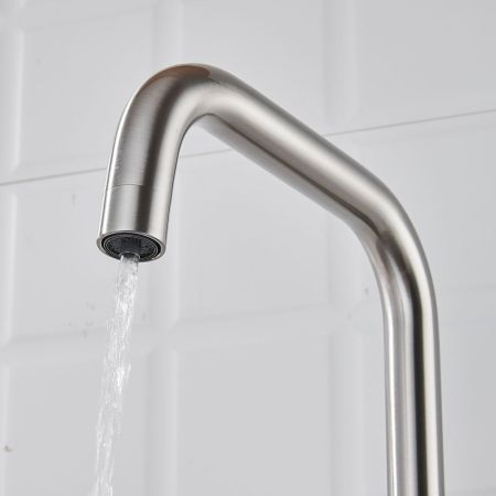 Смеситель для кухни с подключением фильтра Shevanik S528L, сатин