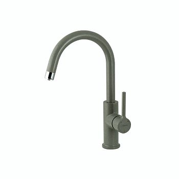 Смеситель для кухни Lemark COMFORT с подключением к фильтру питьевой воды, цвет: серый шёлк (LM3073PGS)