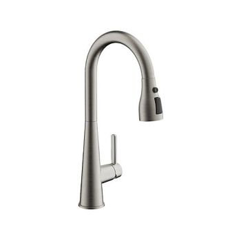 Смеситель для кухни с выдвижным изливом BELZ B74816-6, никель