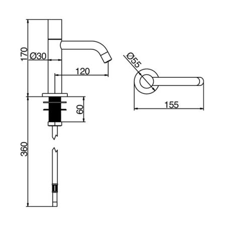 Bongio Aqua Смеситель для питьевой воды, цвет хром, артикул 40499CR00