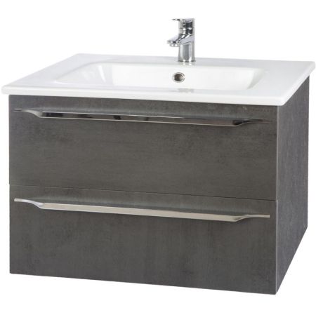Тумба под раковину Bellezza Луиджи 80 4639213270427 подвесная Серая, артикул 4639213270427