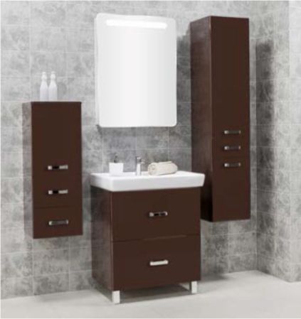 Тумба под раковину АКВАТОН АМЕРИНА Н 67 1A169301AM010 (напольная, белый глянец), шт, артикул 1A169301AM010