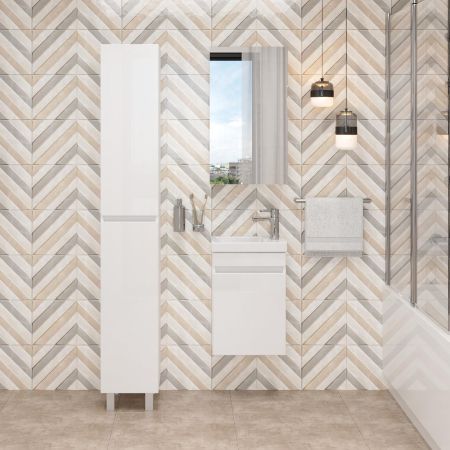 Тумба Onika Милтон 40 подвесная, белая (ум. Como 40)