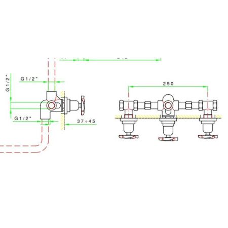 Внутренняя часть, Nicolazzi, назначение-смеситель для душа встраиваемый настенный, стандарт подвода воды-1/2", не окрашен, артикул C2233