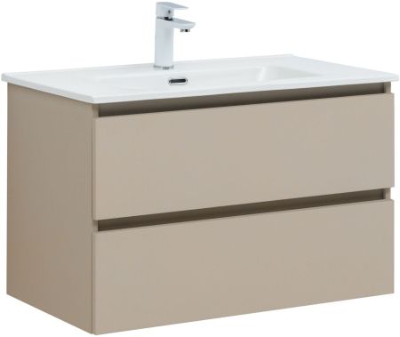 Тумба под раковину Aquanet Вега 2.0 80 бежевый, артикул 00337943