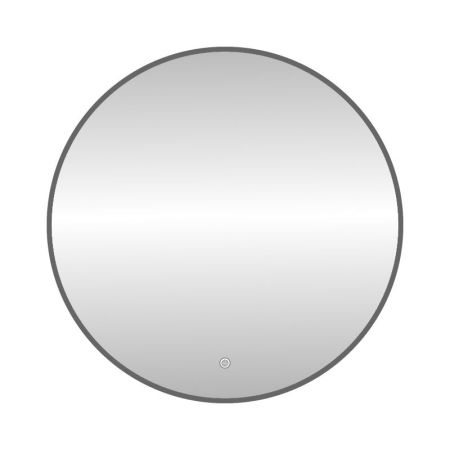 Зеркало с подсветкой LED Fixsen FX-1080F круглое 80х80 см, графит, артикул FX-1080F