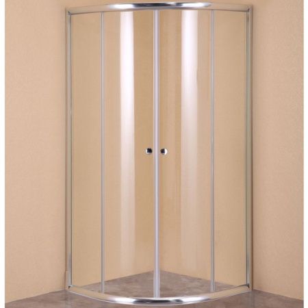 Душевой уголок Agger A01-080TCR/G 80x80 профиль Хром стекло прозрачное