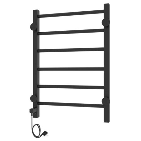 Полотенцесушитель электро "Феличия ЧКЧ6 400х600", черный муар, правый, артикул 73207611