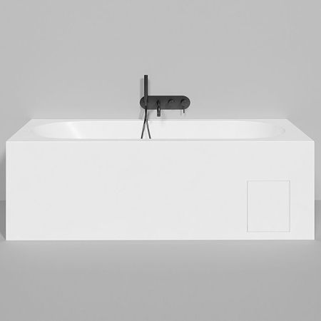 Ванна, Salini, Ornella Kit, ширина, мм-1800, глубина, мм-800, высота, мм-600, водоизмещение (л)-277, тип установки-встраиваемая, форма-прямоугольная, чаша-овальная, регулируемые ножки-в комплекте, сифон, интегрированный слив-перелив-в комплекте, диаметр с, артикул 102412M