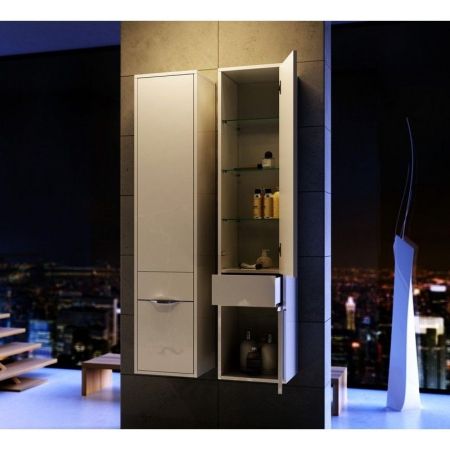 Шкаф пенал Aqwella 5 Stars Malaga 30 Mal.05.03/R Белый, артикул Mal.05.03/R