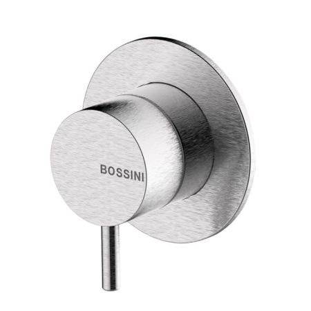 Bossini Nobu Наружная часть монорычажного встраиваемого настенного смесителя, Mat brushed S.S., артикул INZ219.075