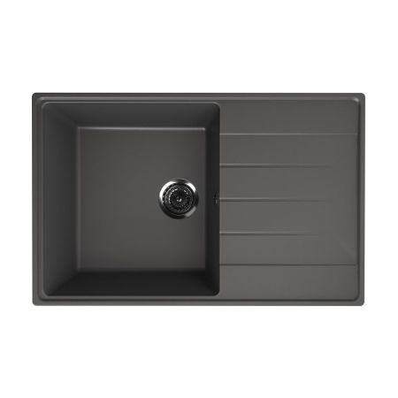 Кухонная мойка Ulgran Quartz Prima 780-09, мокрый асфальт, артикул Prima 780-09