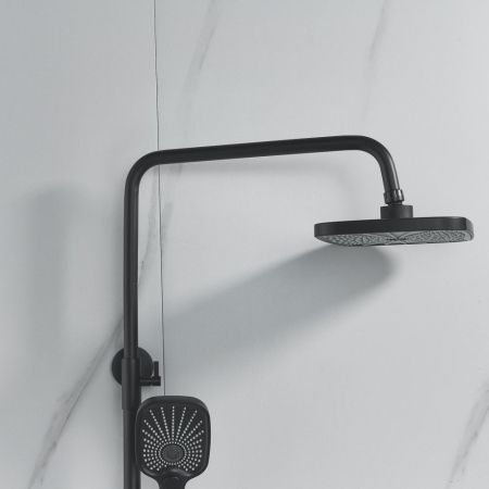 Душевая система Raffine F3685H, черный, артикул F3685H