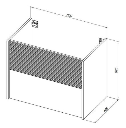 Тумба под раковину Aquanet Вита 80 белый матовый, артикул 00330475