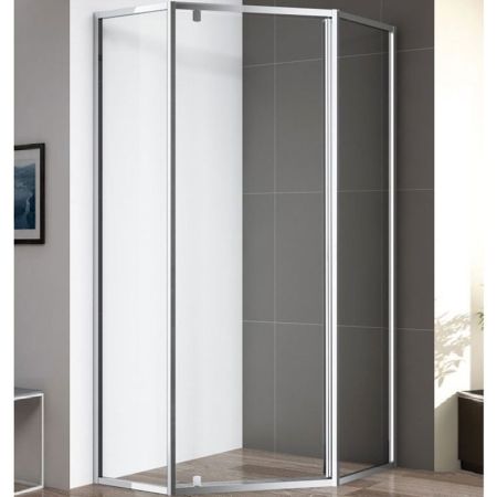 Душевой уголок Cezares Eco P-1 100х100 профиль Хром стекло прозрачное ECO-O-P-1-100-C-Cr Cezares