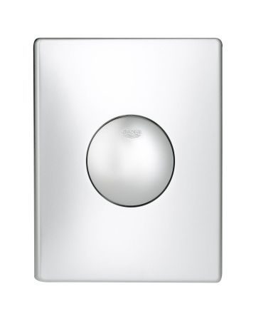 Панель смыва для унитаза GROHE Skate (1 режим смыва), матовый хром (38573P00), артикул 38573P00