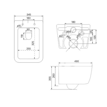 Унитаз подвесной безободковый IDDIS Bridge (BRIRNSEi25), артикул BRIRNSEi25